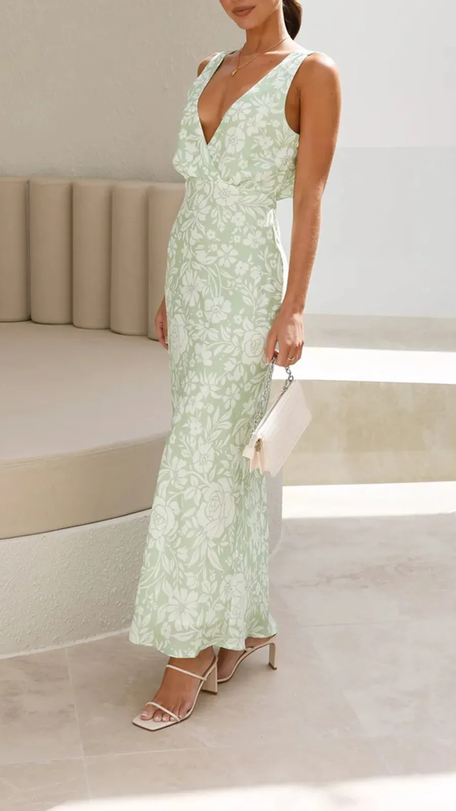 V Neckline Dress