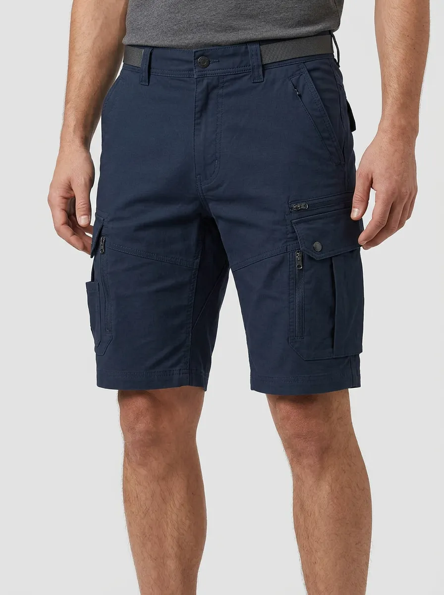 Men's Outdoor Tactical Multi-Pocket Navy Cargo Shorts