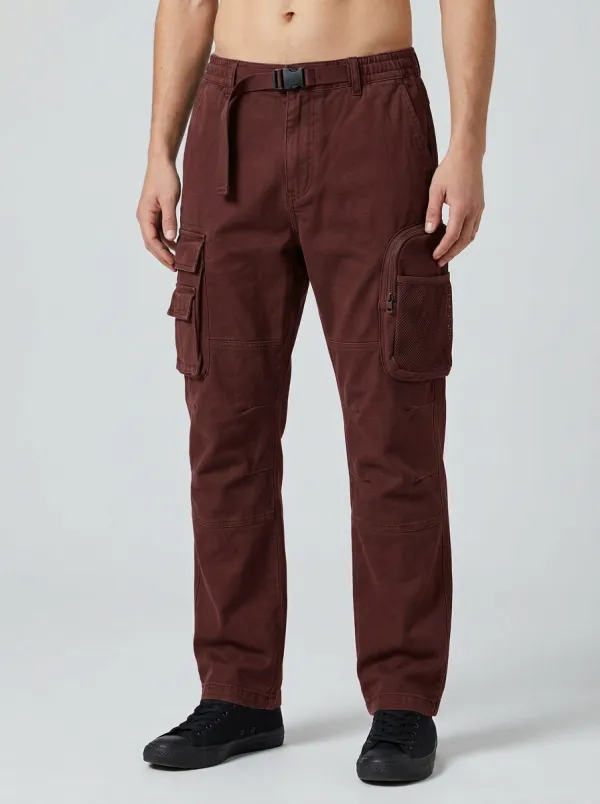 Men's Outdoor Tactical Multi-Pocket Belted Cargo Pants