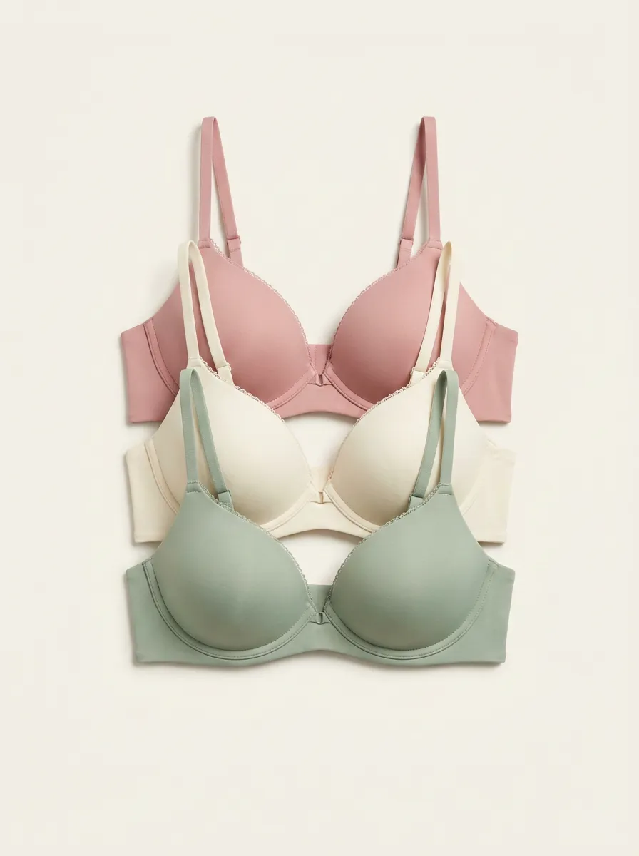 Everyday-Comfort Women's Three-Piece Bra Set