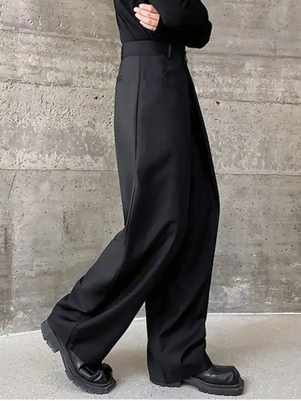 Refined Men's Wide Leg Dress Pants