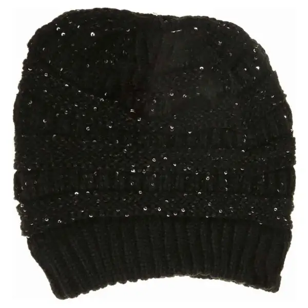 Sequin Tail Beanie