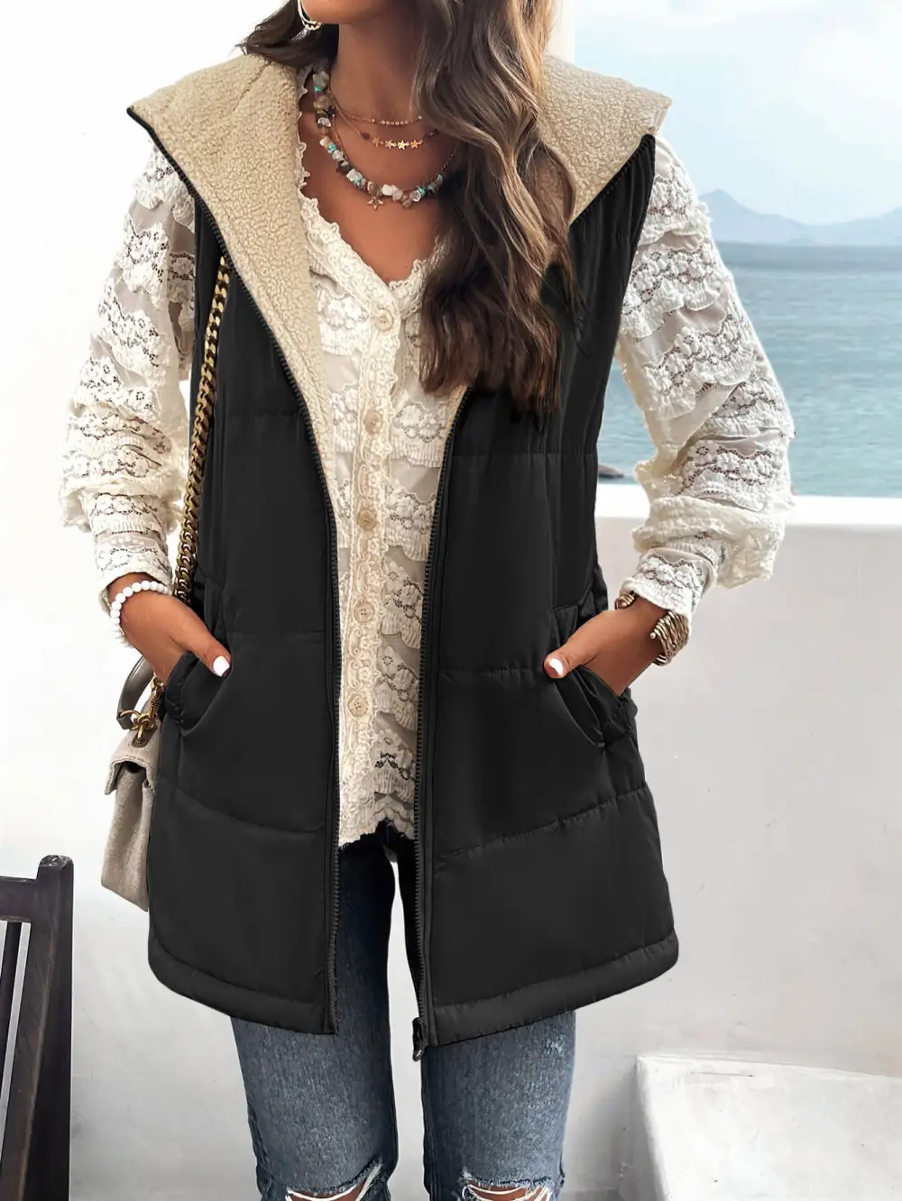 Modern Hooded Puffer Vest