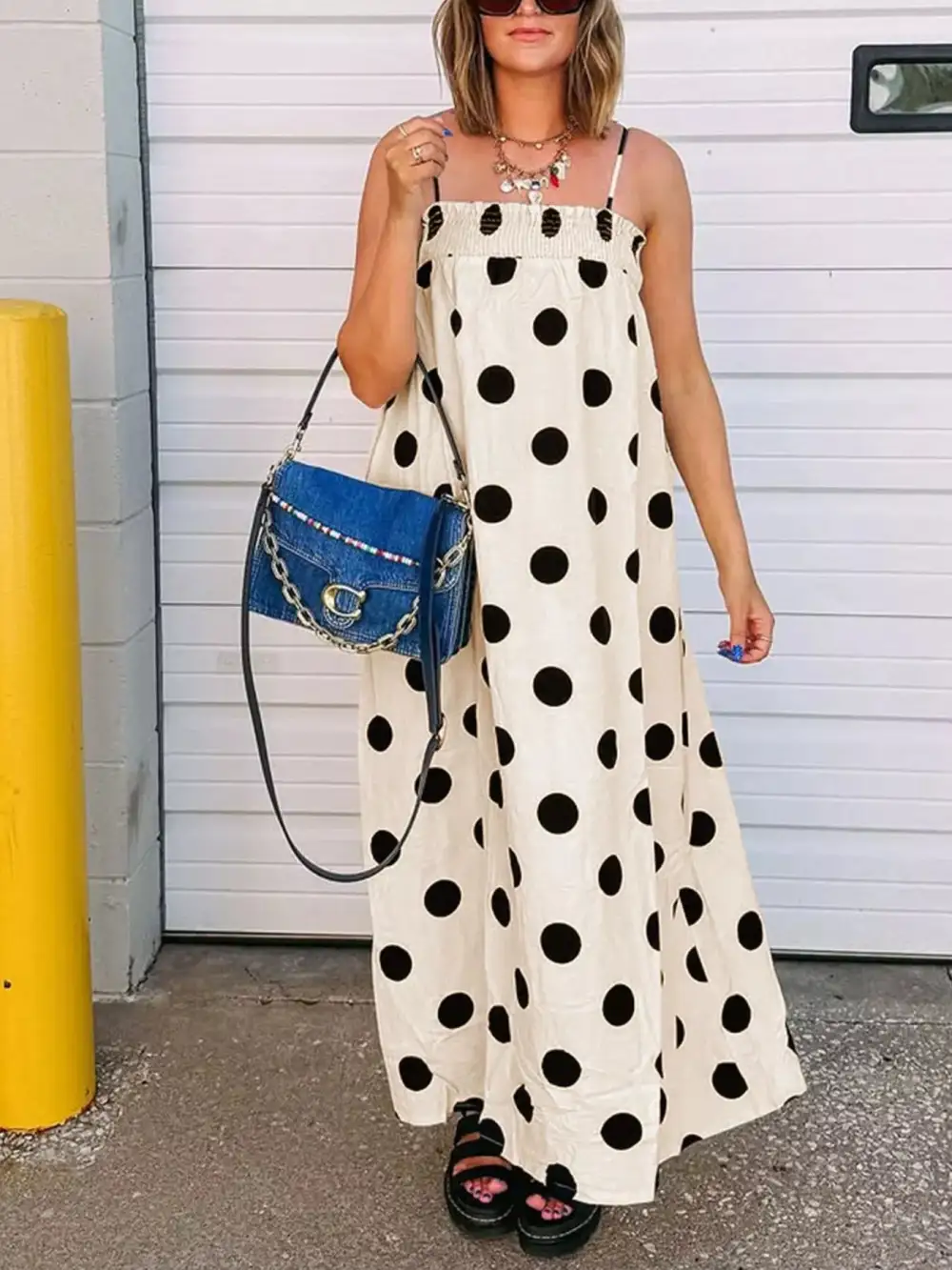 Easy Fit Sleeveless Maxi Tie Detail Dress