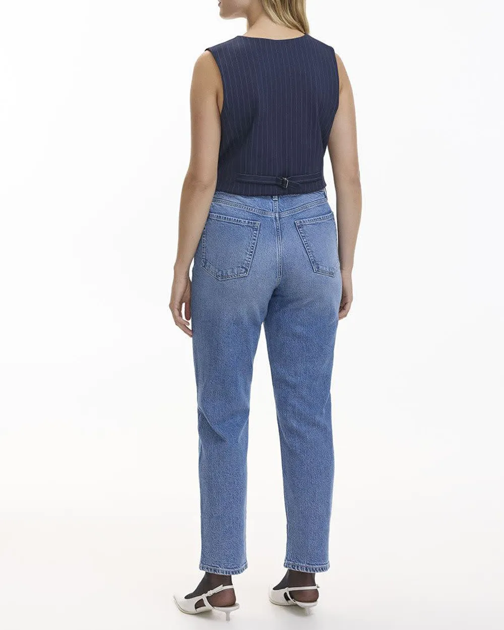 Tapered-Leg High-Rise Jean 