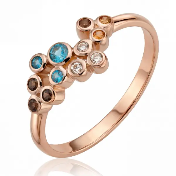 Multi Stone Cluster Ring