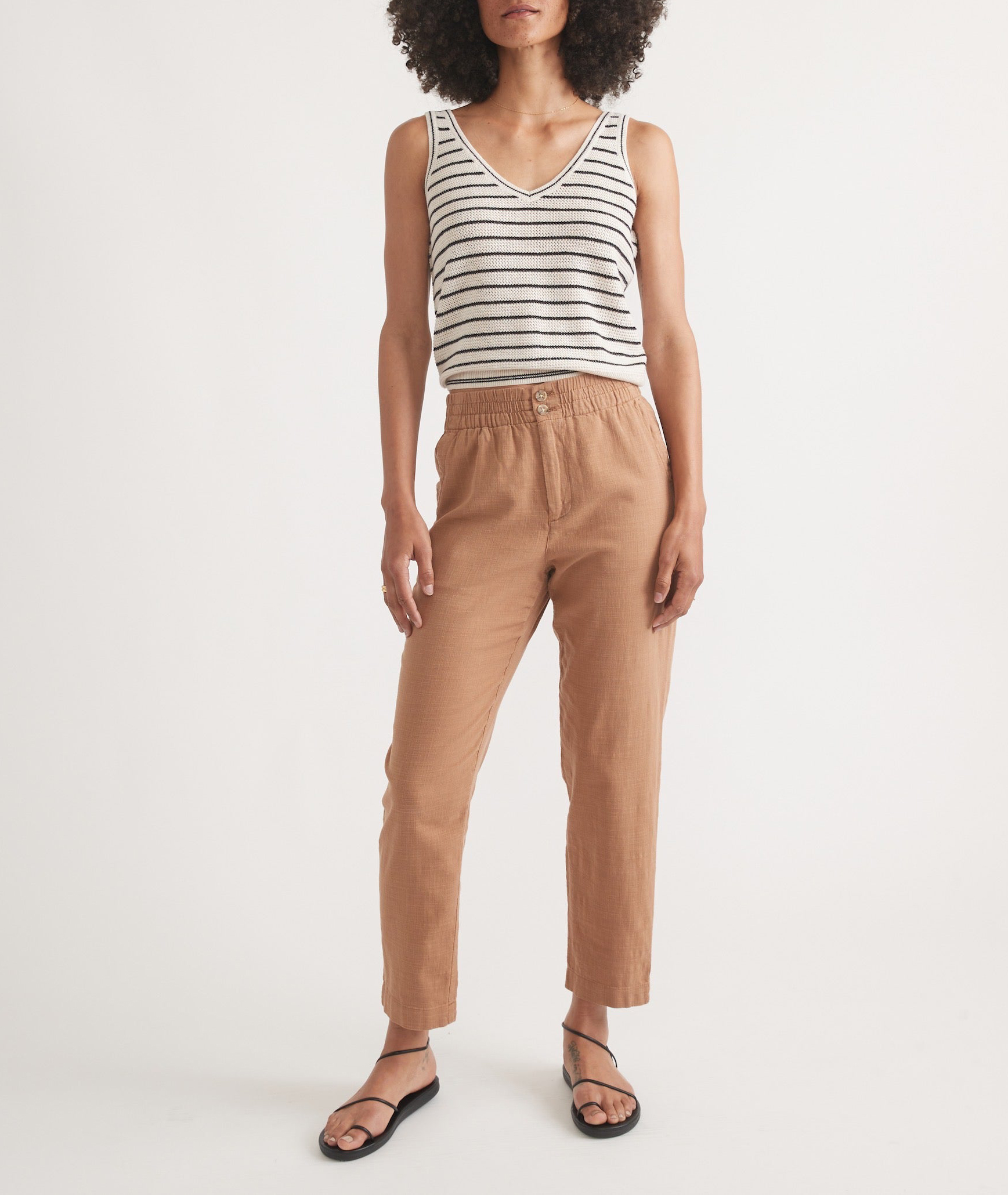 Desert Hue Cropped Trousers