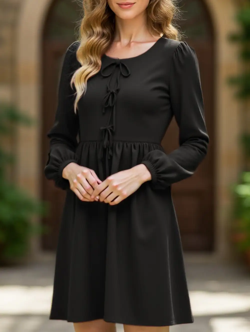 And Comfortable Lace-Up Dress