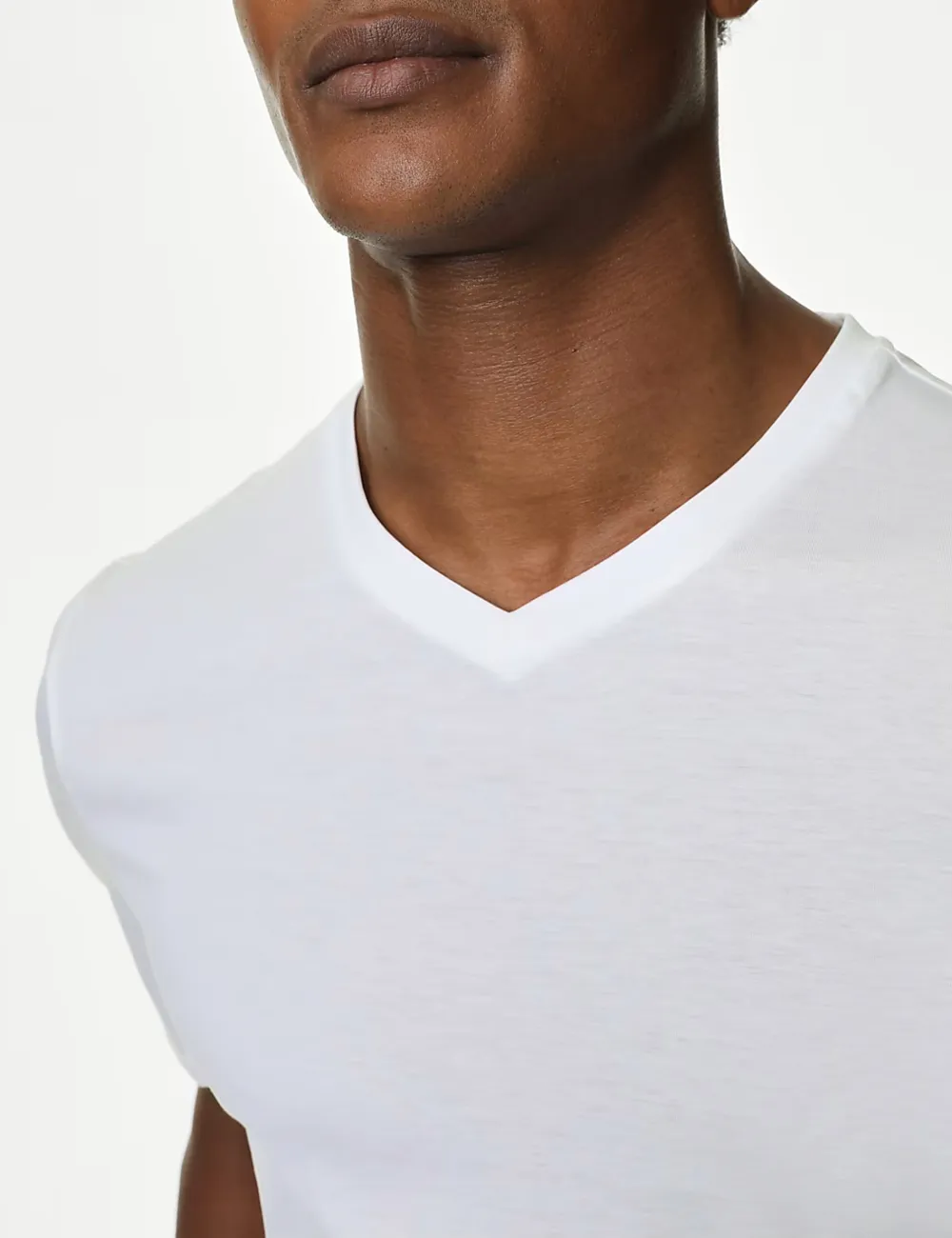 Pure Cotton V-Neck T-Shirt