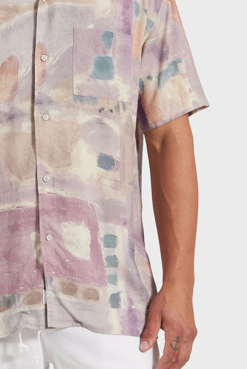 Abstract Print Short Sleeve Shirt