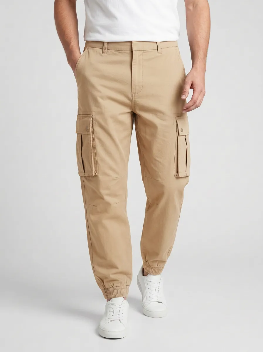 Jogger Printed Solid-Style Men's Cargo Pants