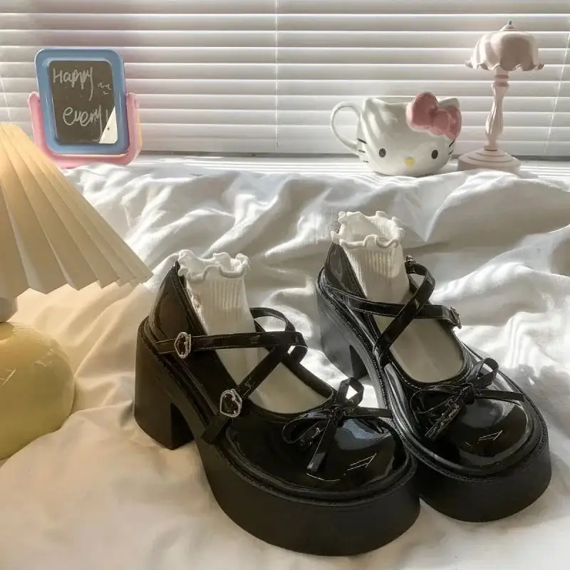 Leather Bow-Detail Pumps