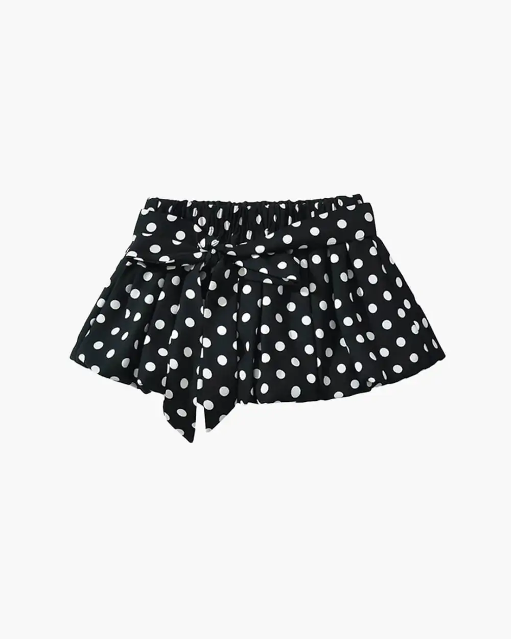 Lightweight Polka Dot Mini Skirt