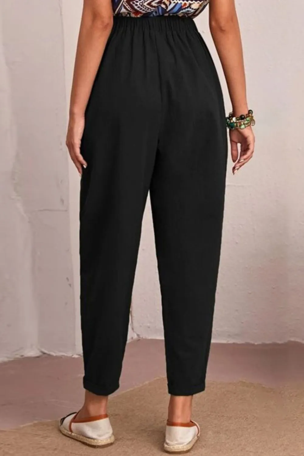 Polished High Waist Pocket Detail Pants