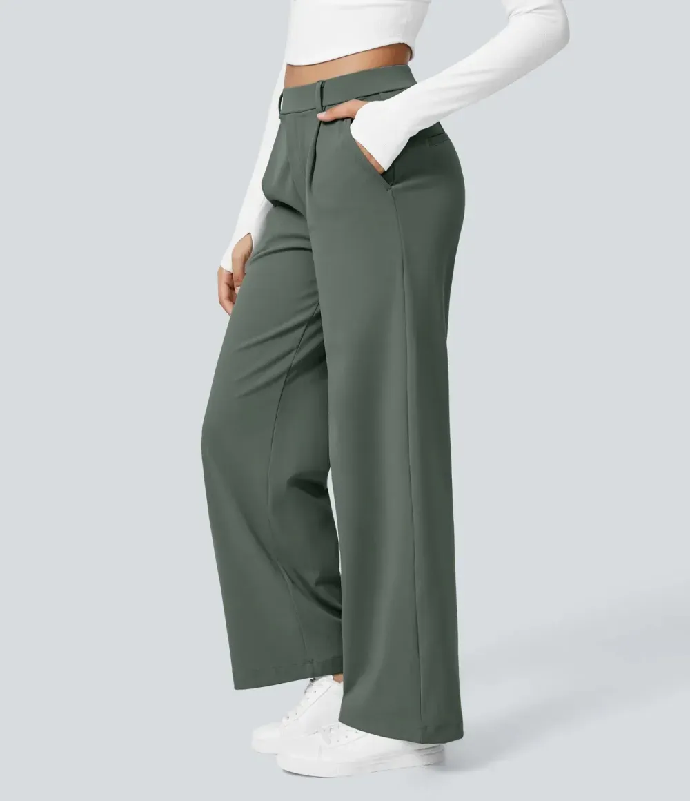 Women's High Waisted Wide Leg Pants