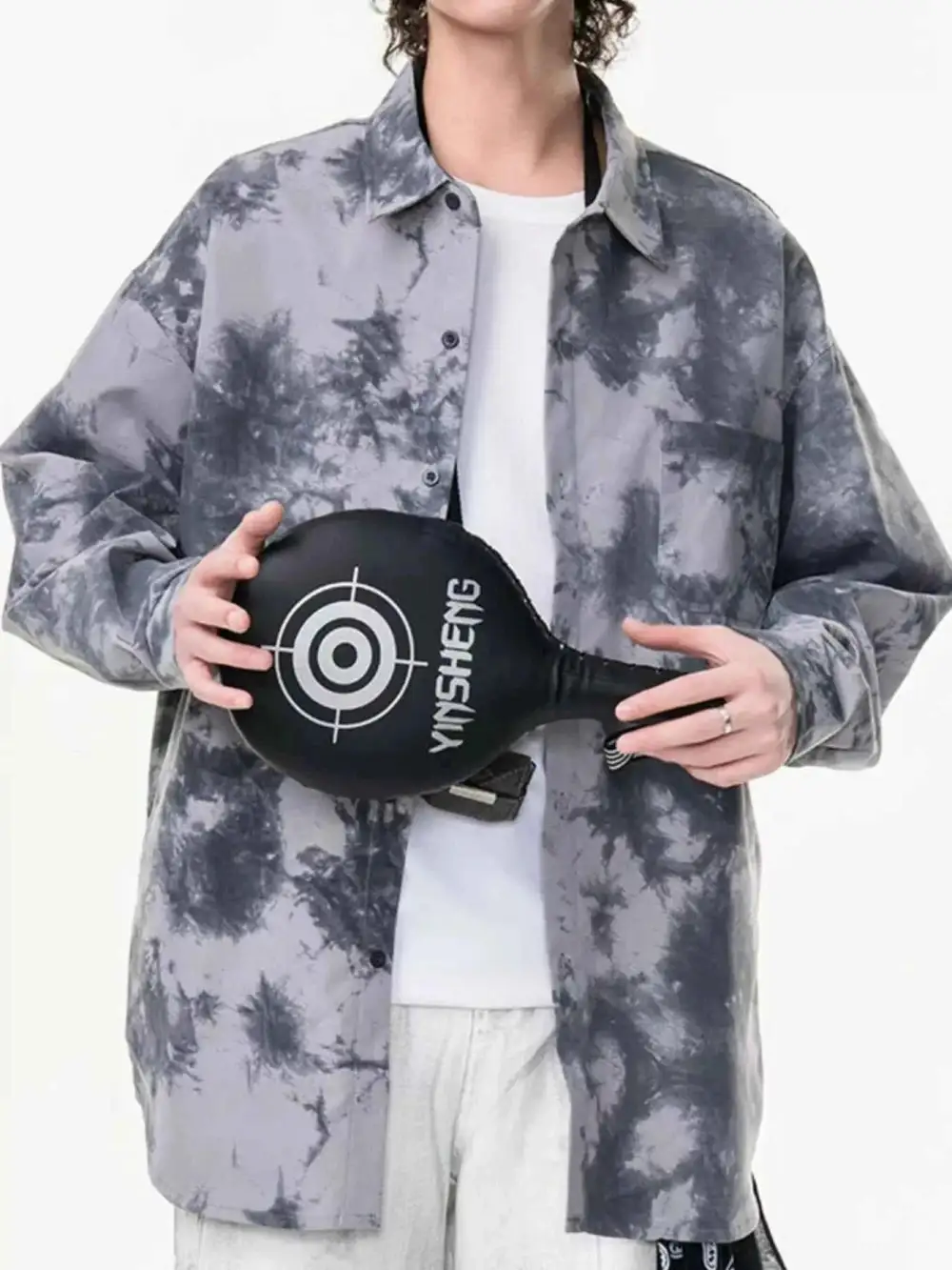 Tie-Dye Oversized Button-Up Shirt