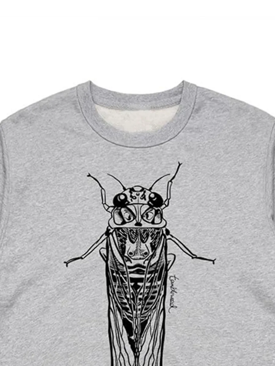 A versatile sports shirt with simple patterns of insect-like creatures