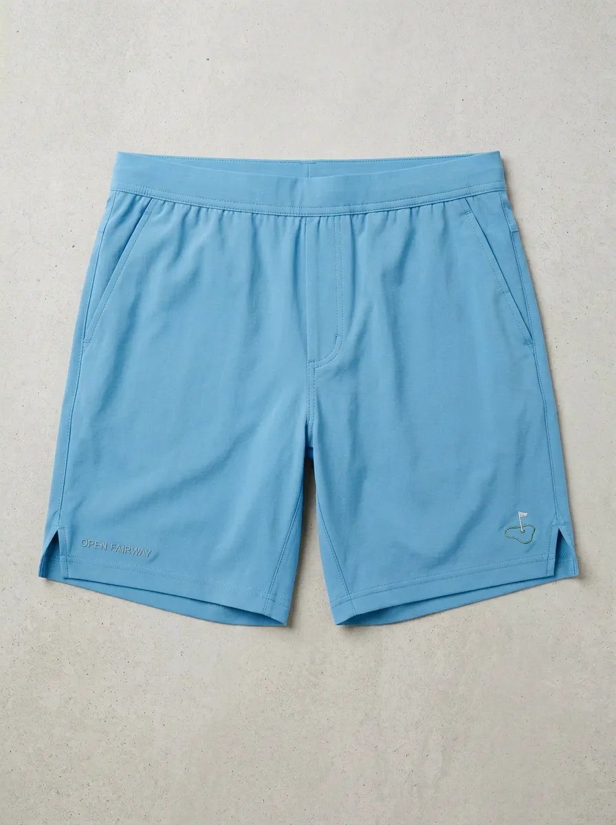 Performance Flag-Motif Golf Athletic Shorts