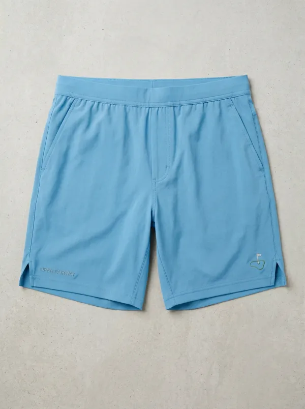 Performance Flag-Motif Golf Athletic Shorts