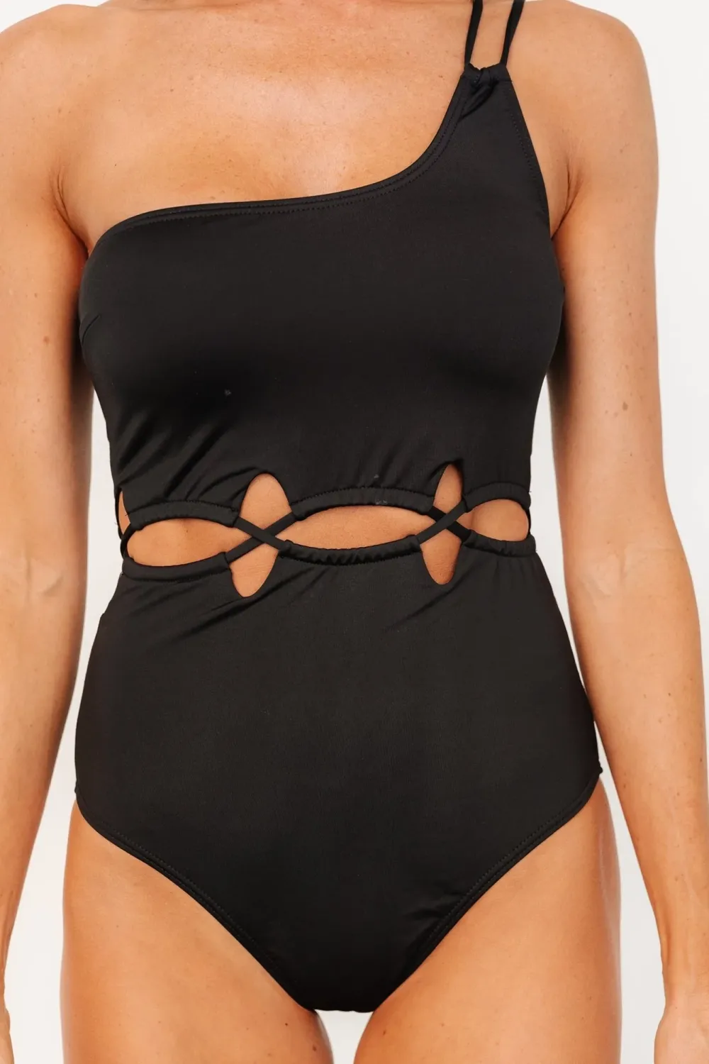 Sexy Hollow-Out Solid Color One Piece