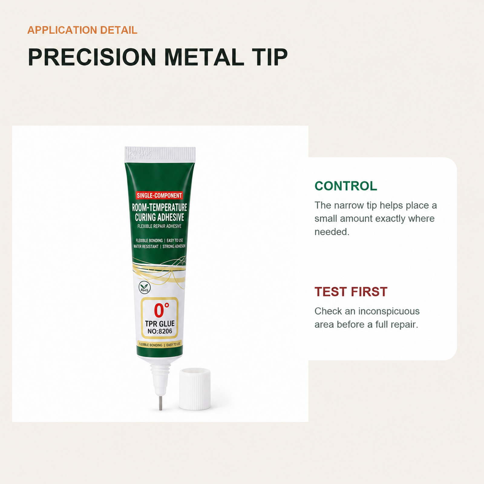 20 mL Flexible Repair Adhesive - 1, 2, 3, 5 or 10 Tubes - Precision Metal Tip