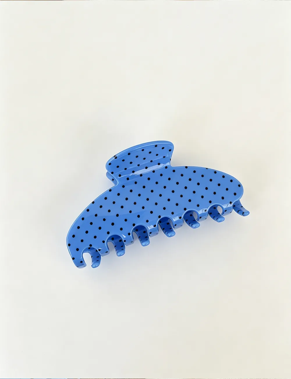 Polka Dot Print Large Hair Hair Claw Clip