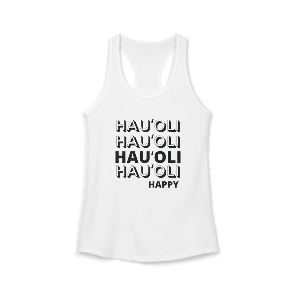 Cheerful Wordmark Racerback Tank