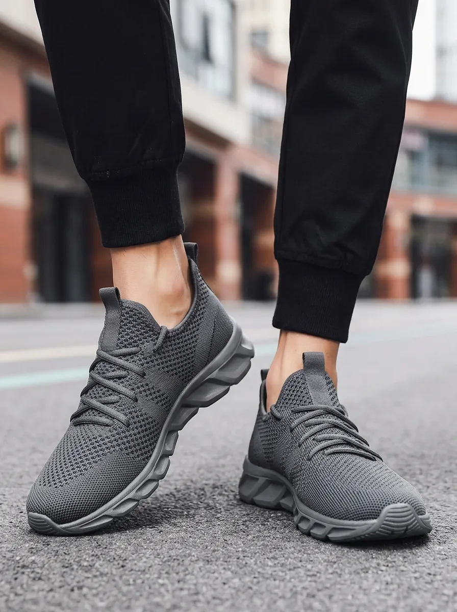 Men's Knitted Mesh Mesh Athletic Sneakers