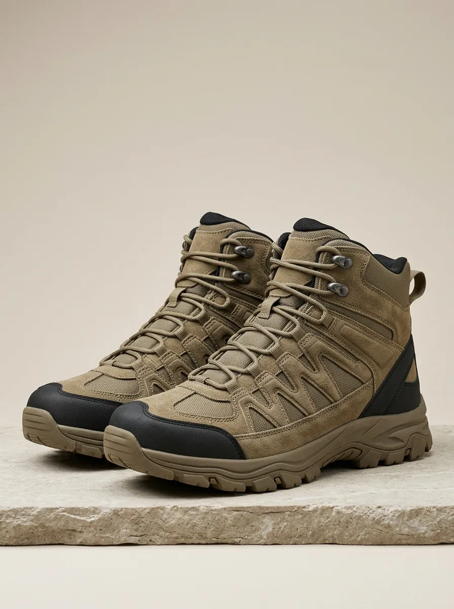 Men's Suede Mesh Hiking Boots