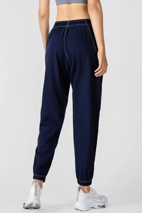 Drawstring Pocketed Jogger Pants
