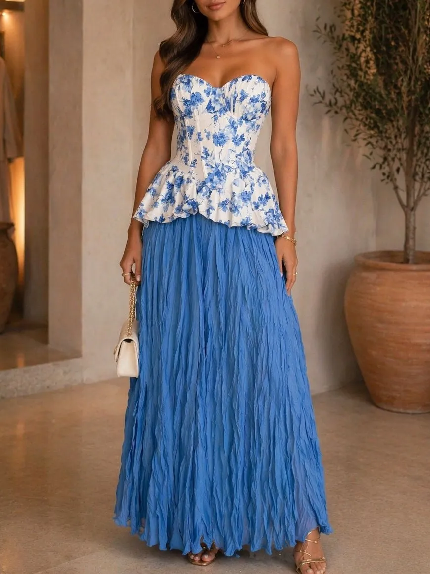 Maxi Pleated Skirt