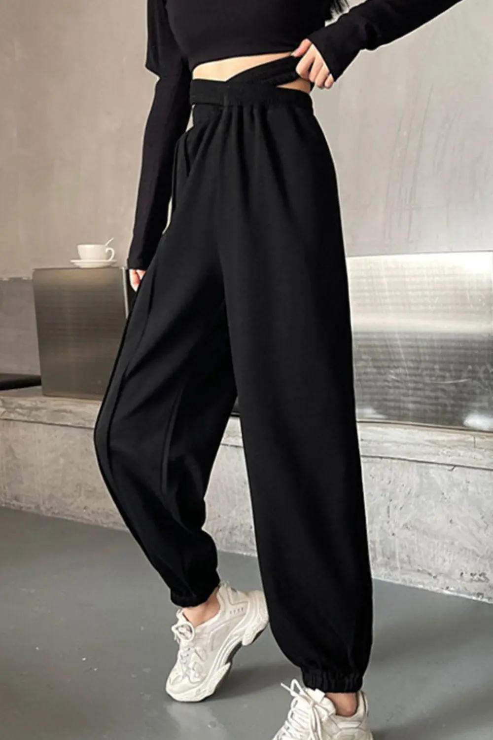 Crisscross Long Sweatpants Joggers Jogger Pants