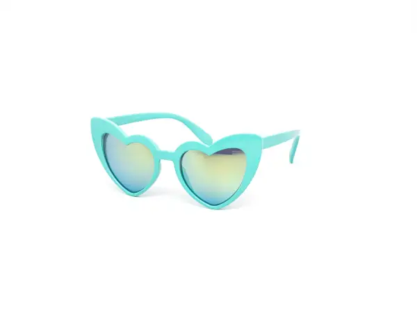 12-Pack Kids Heart Color Mirror Sunglasses