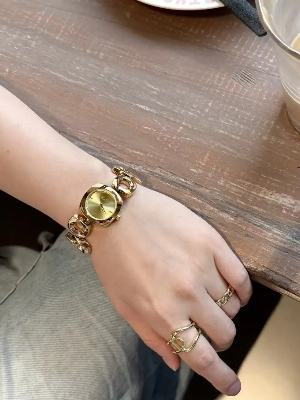 Scottie Geometric Bracelet Watch K Plated