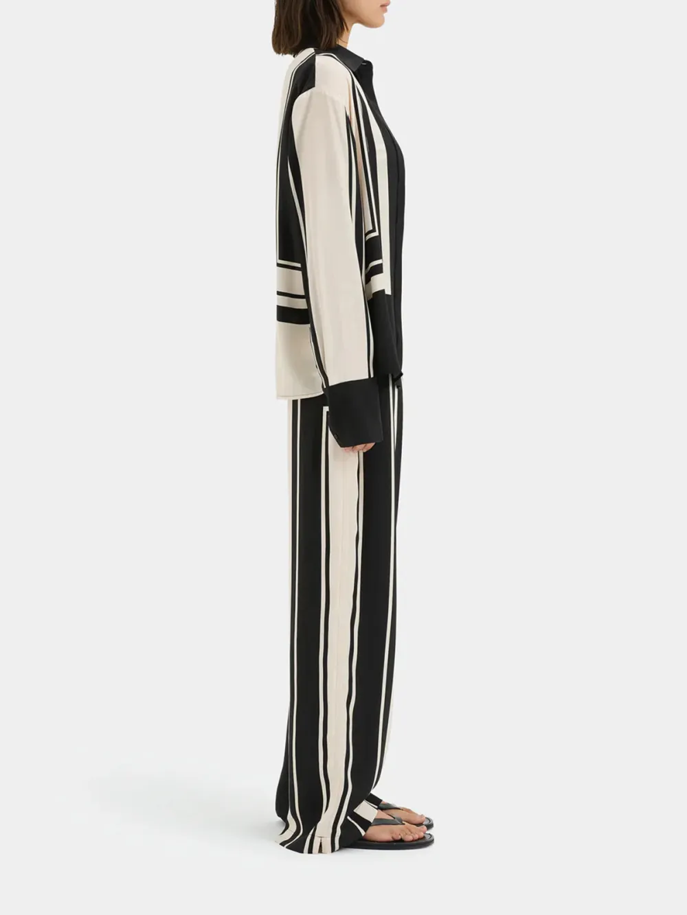 Casual Style Striped Trouser