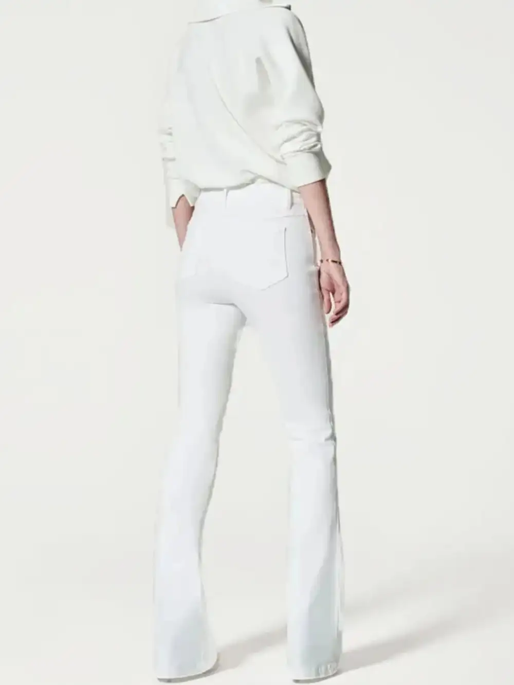 High Waisted Flared Plus Denim Jeans