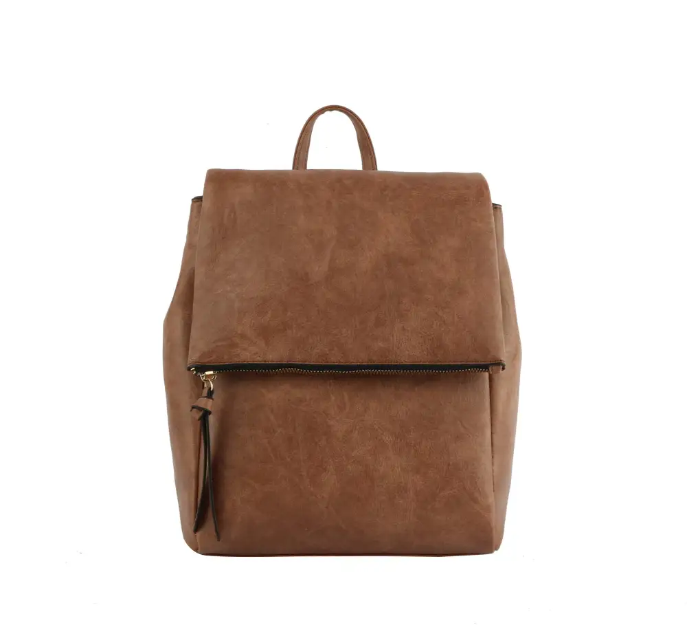 Flap Zip Convertible Backpack