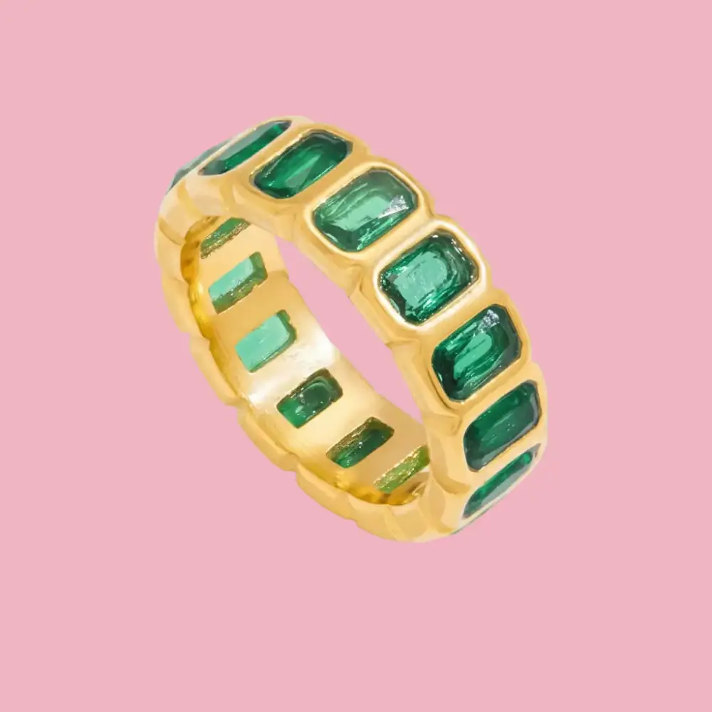 Refined Baguette Accent Ring