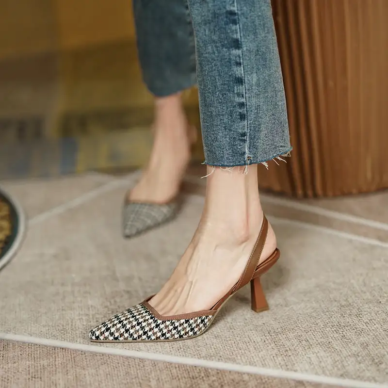 Slingback Stiletto Heel Breathable Lightweight High Heels