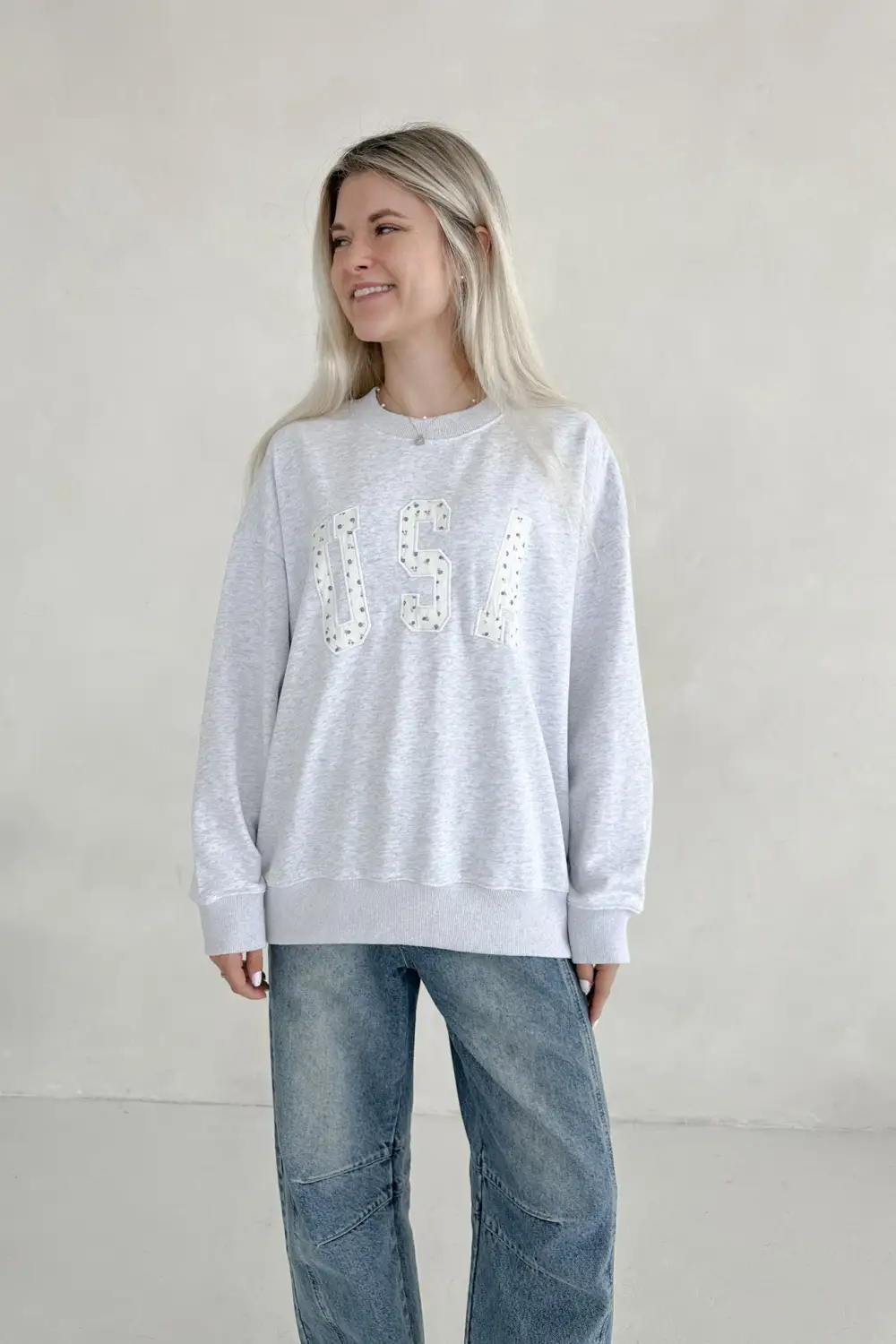 Smooth Fit Soft Embroidered Sweatshirt