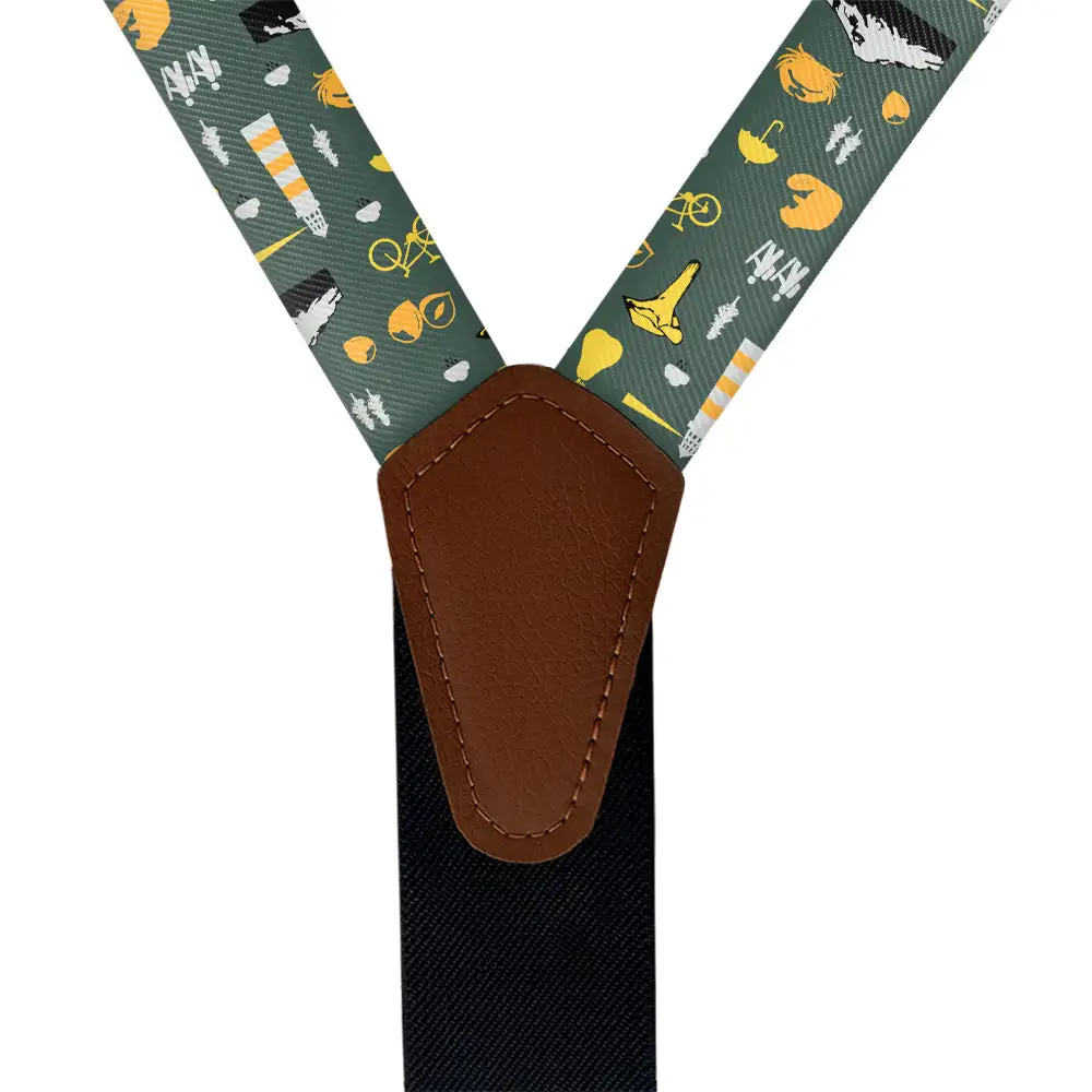 Wildlife Pattern Suspenders