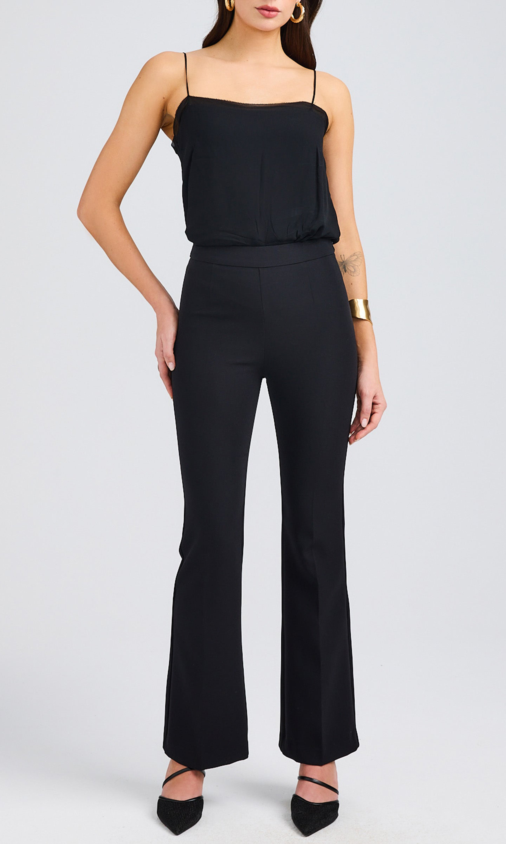 Pure Black Tight Tank Top