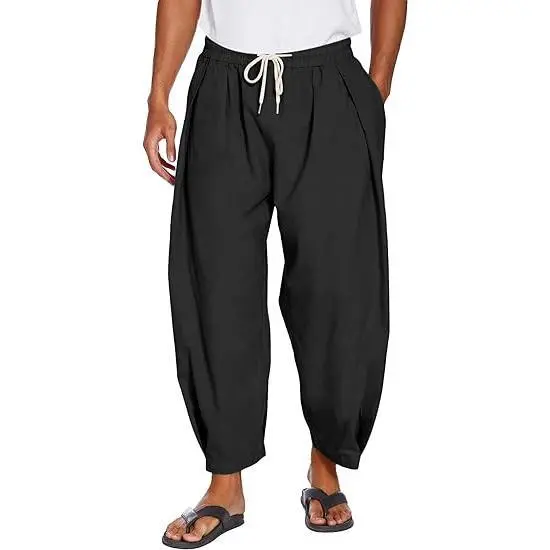 Men's Cotton Linen Harem Pants