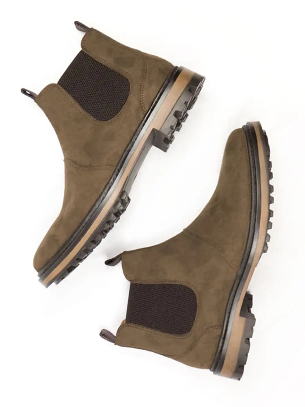 Women's Water Resistant Vegan Suede Chelsea Boots