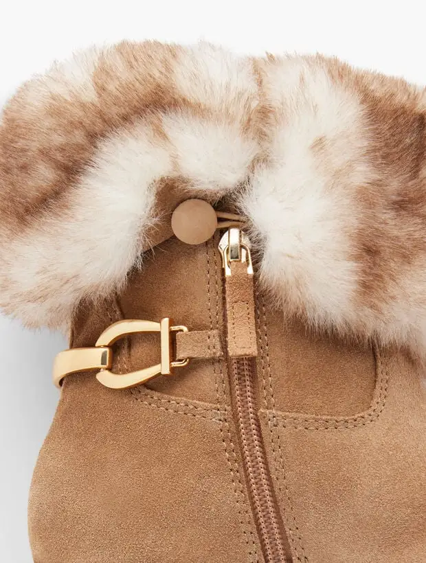 TISH FOLDOVER BOOTS - SUEDE