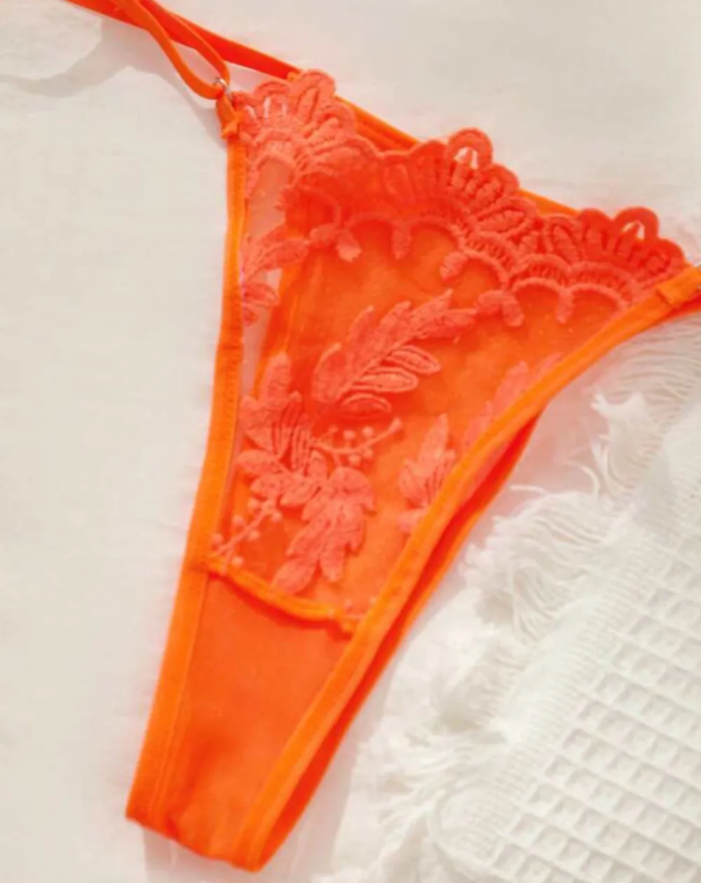 Refined Floral Sheer Lingerie Set