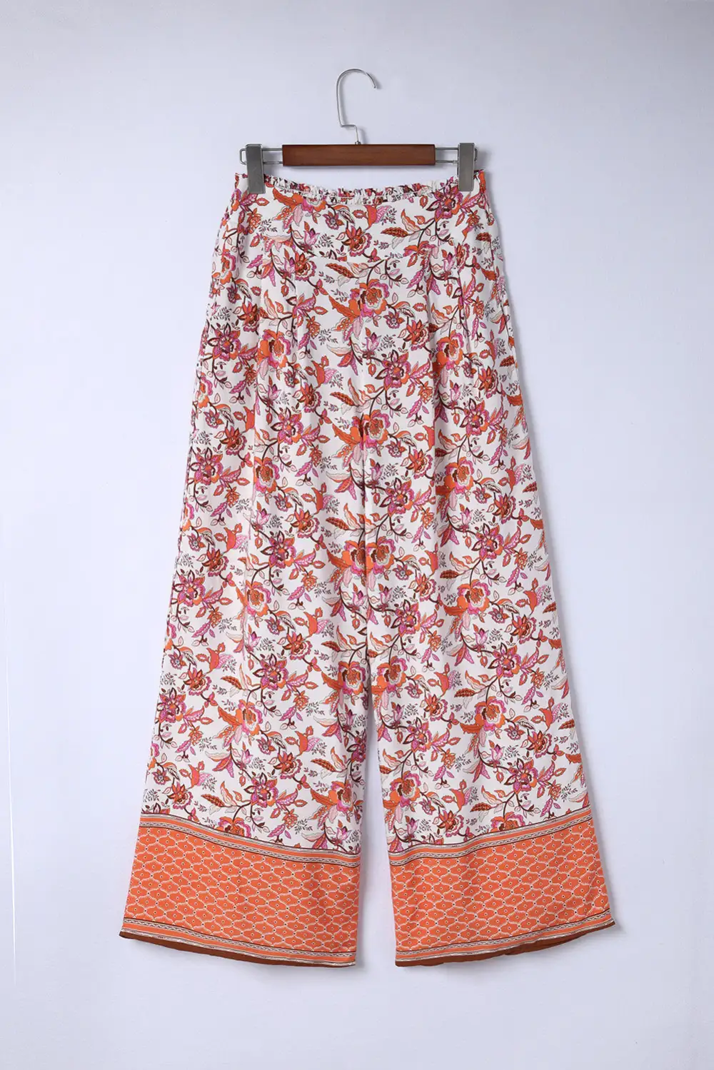 Pleated Straight Leg Pants
