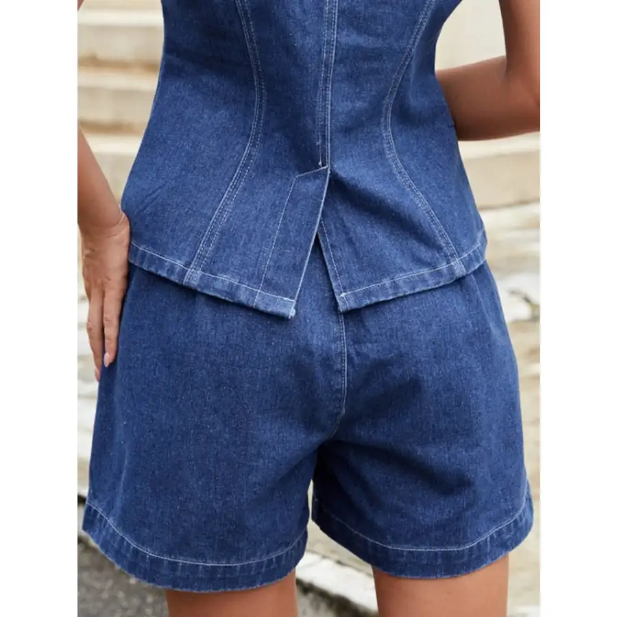 High Waisted Denim Shorts