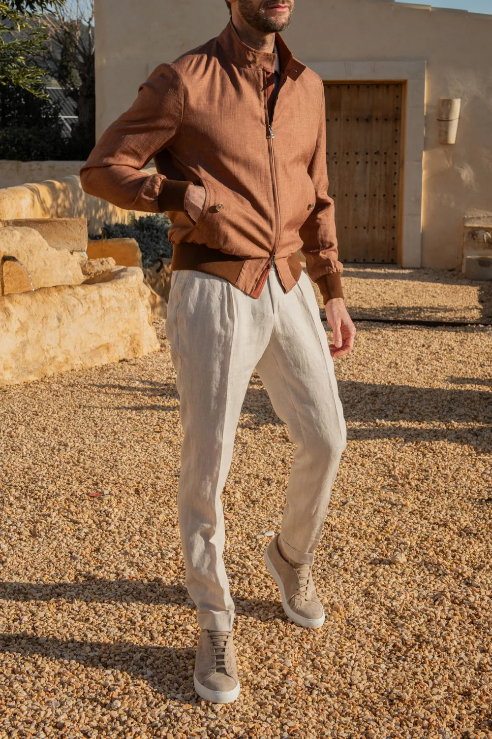 Rusty Short Jacket In  Fabric