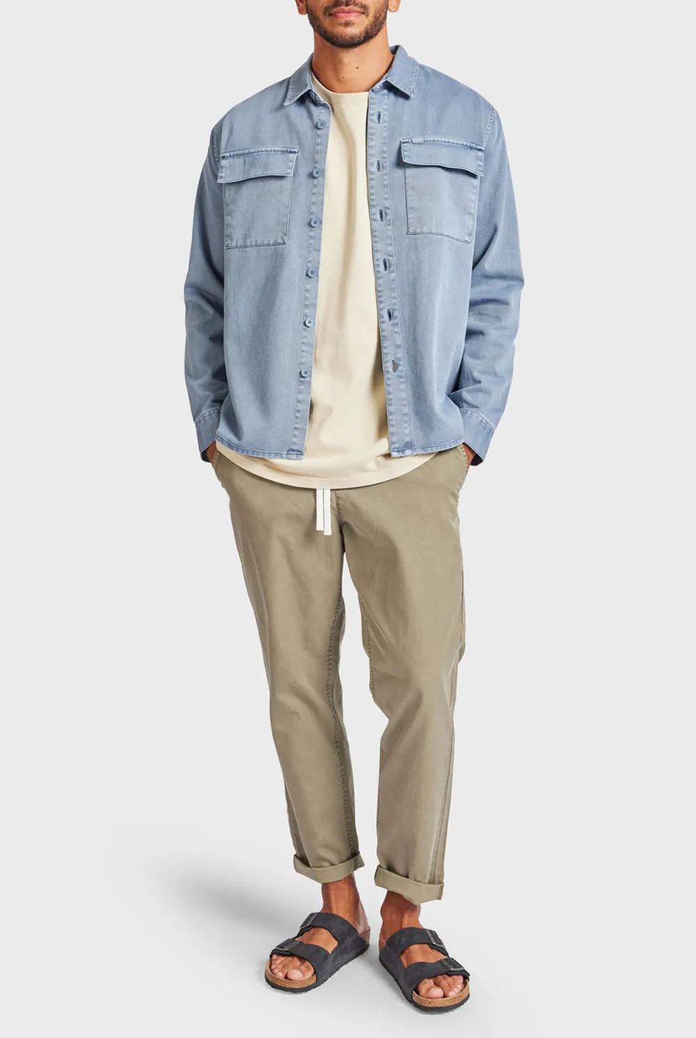 Blue Corduroy Essential Overshirt